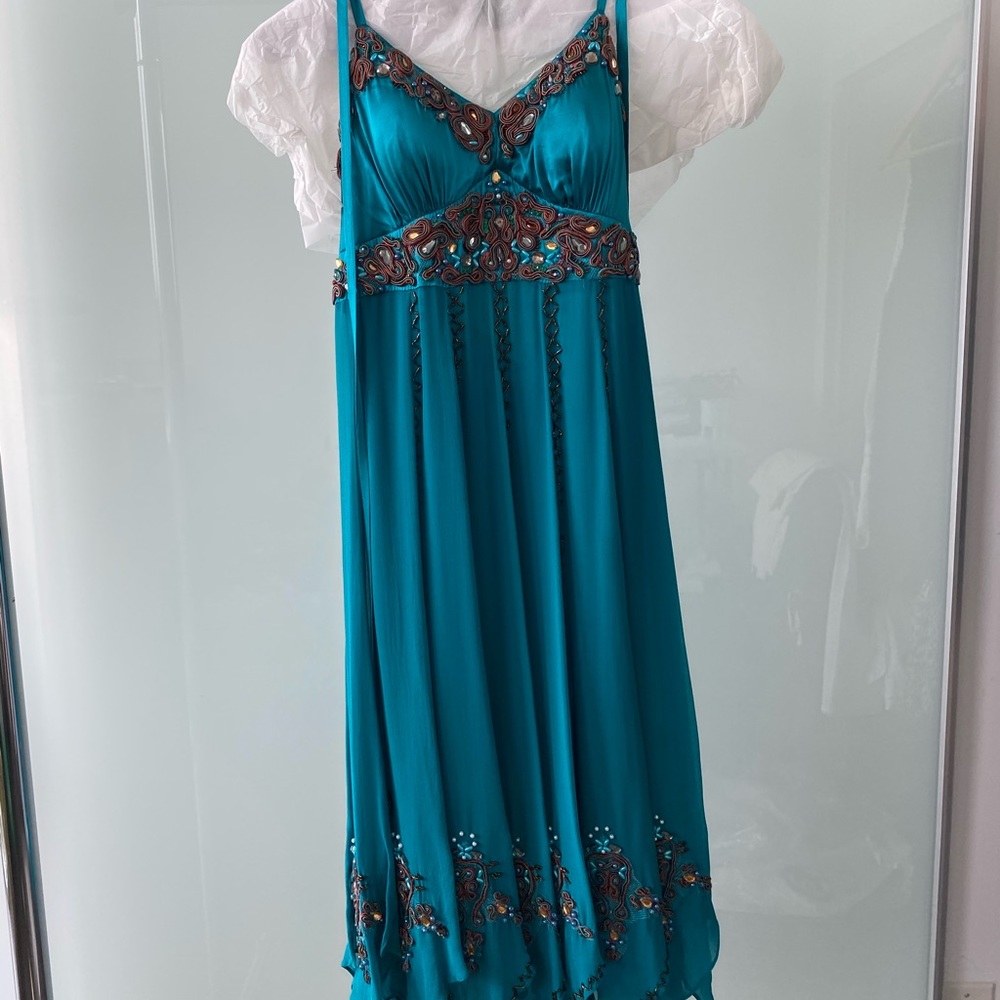 RK beaded silk dress
